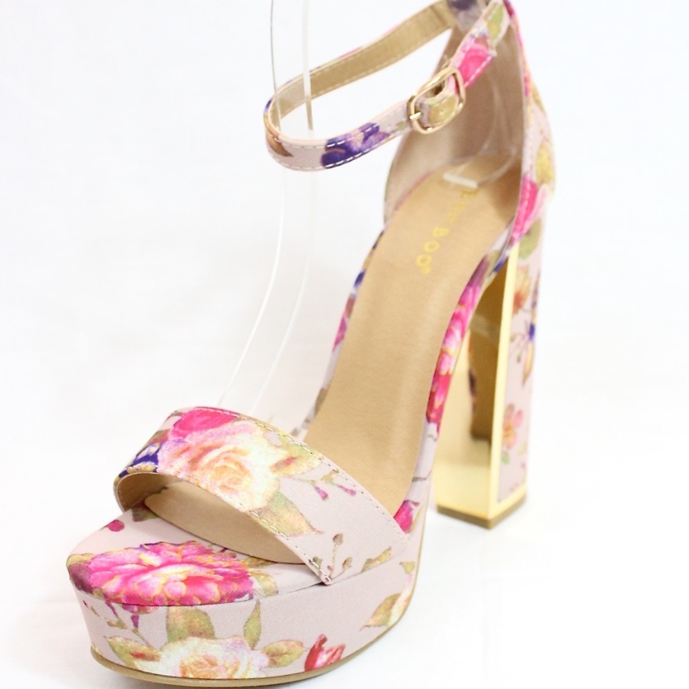 Open Toe Platform High Heel Sandals - Picture 4 of 5